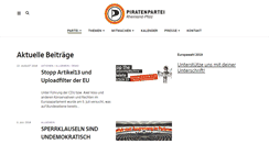 Desktop Screenshot of piraten-rlp.de